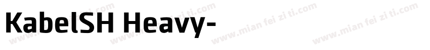 KabelSH Heavy字体转换